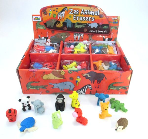 Eraser sets Zoo 4pc