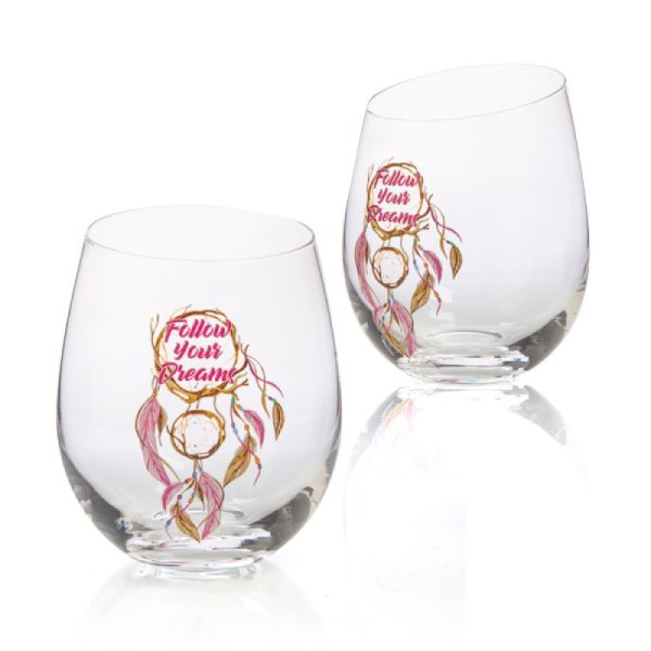 Follow Your Dreams Tallulah Dream Stemless Glass