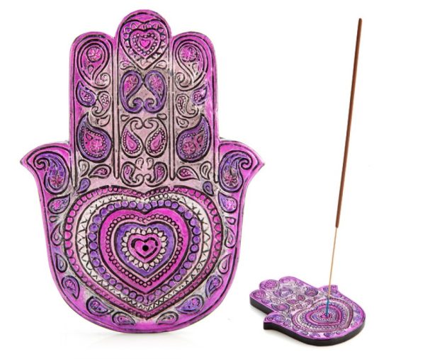 Hamsa Heart Incense Burner