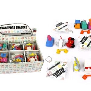 Transport Erasers 4pc