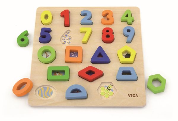 Wooden Number & Shape Puzzle