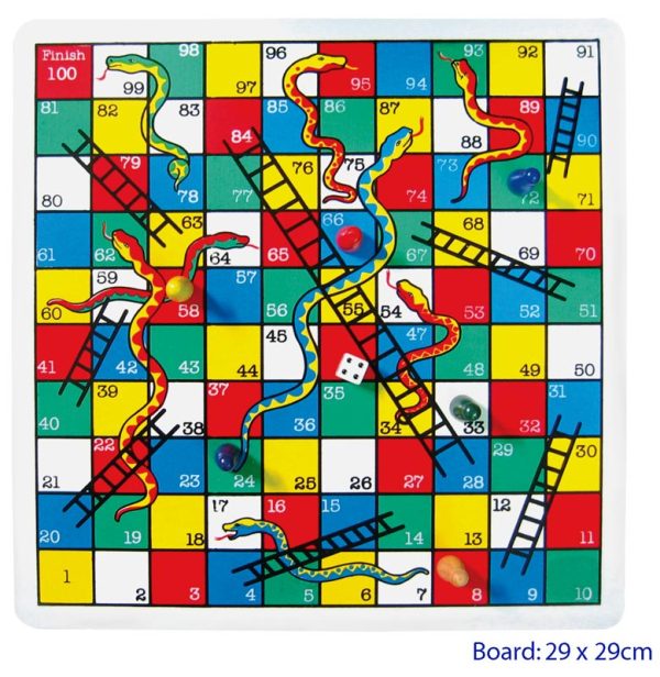 Wooden Snakes & Ladders