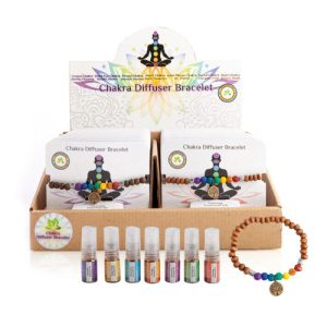 Chakra Diffuser Bracelet W/Essential Oils