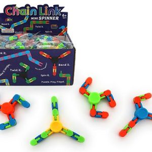 MAGIC CHAIN SPINNER W/3 ARMS (4 ASSTD)