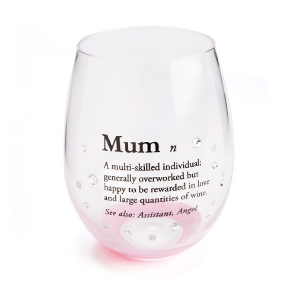 Mum Definition Tallulah Stemless Wine Glass