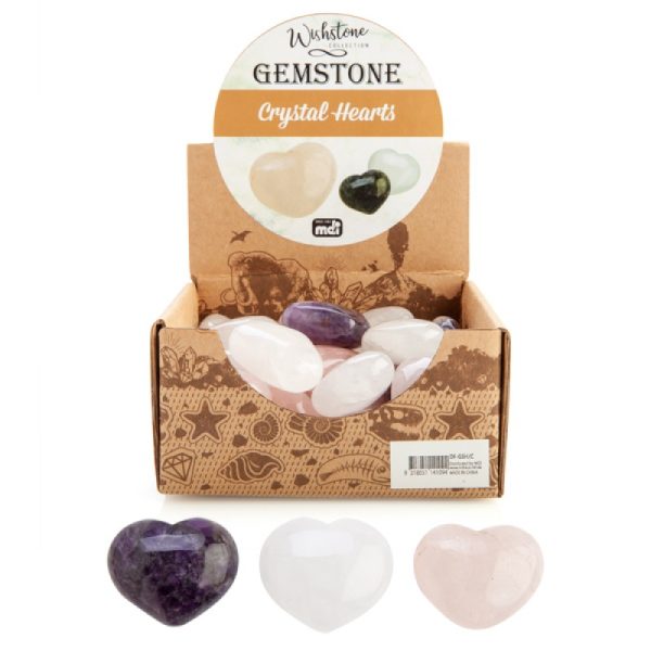 Gemstone Crystal Hearts