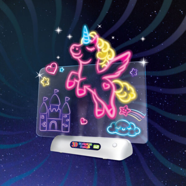 Unicorn Kingdom's 3D Illuminate Drawing Board - Image 2