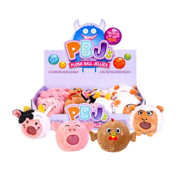 Farm Animals Plush Ball Jellies