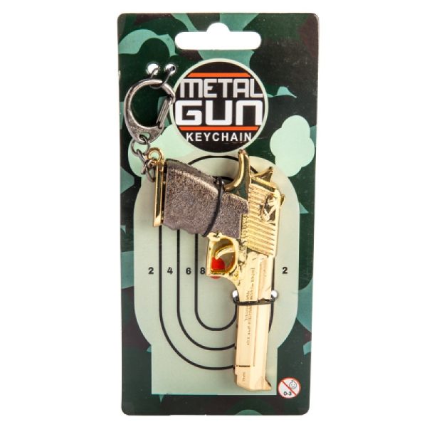 Metal Gun Keychain