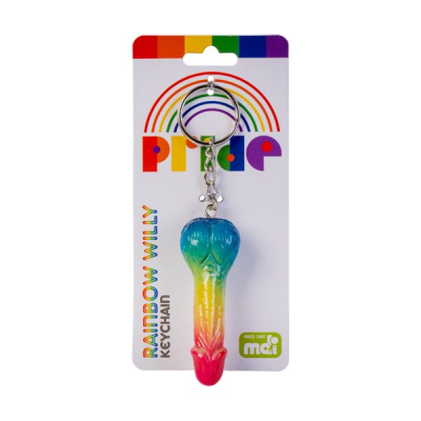 Rainbow Willy Keychain