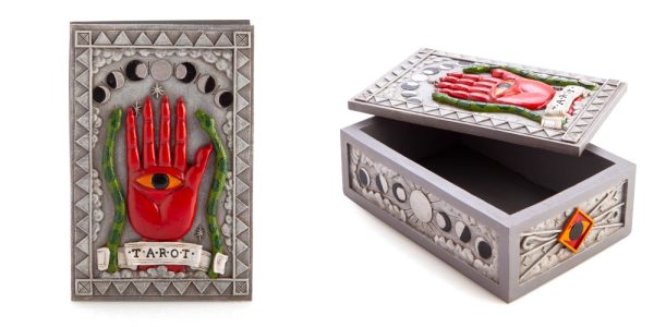 Silver Hamsa Tarot Box