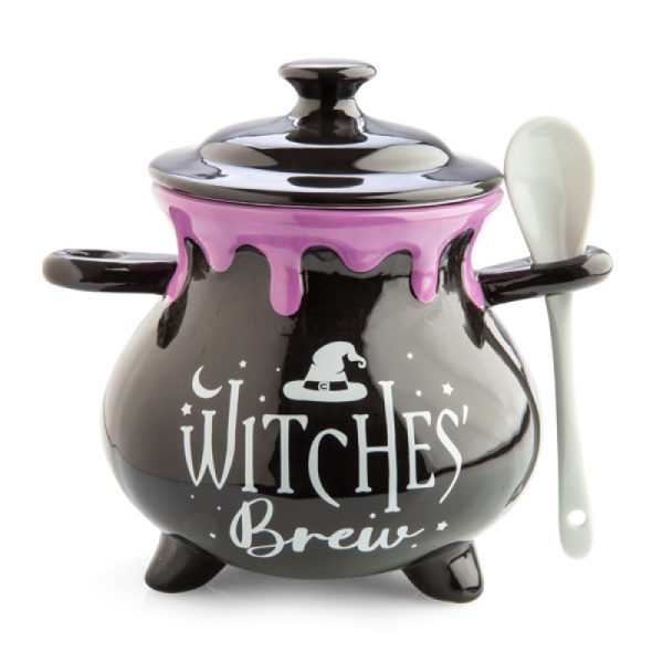 Witches Brew Cauldron Soup Bowl Spoon