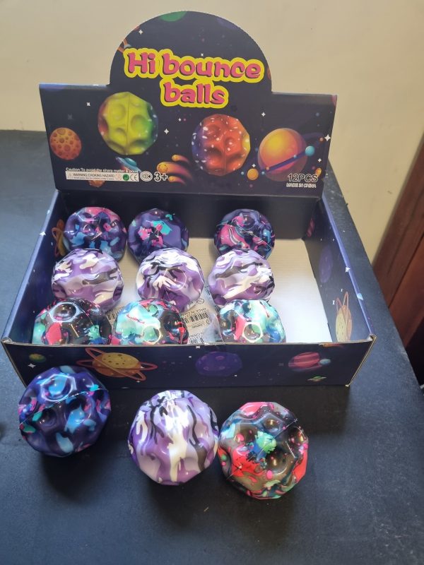 Bouncing Multi Coloured Asteroid Ball