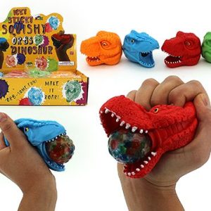 SQUISHY WATER ORBS DINOSAUR HEAD (4 ASSTD)