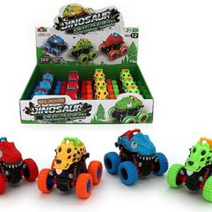 FRICTION ROTATING DINOSAUR STUNT CAR – 9cm