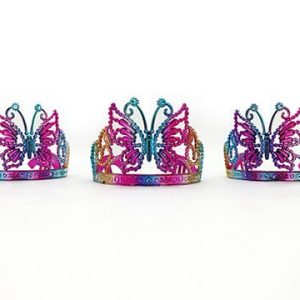 METALLIC RAINBOW BUTTERFLY TIARA