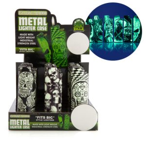 Smokezilla Glow-in-the-Dark Metal Lighter Case