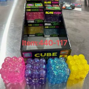 glitter grape squish cube