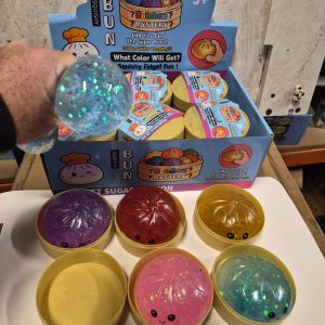 MYSTERY SQUISHY DUMPLING W/GLITTER (4 ASS) – 8.8cm