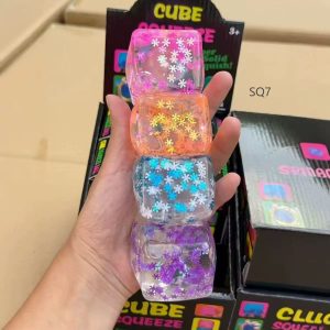 TINSEL SQUISHY SUGAR CUBE