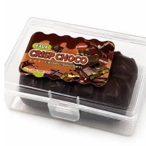 Faux Crisp Choco Crispy Squishy Toy in Plastic Storage Case