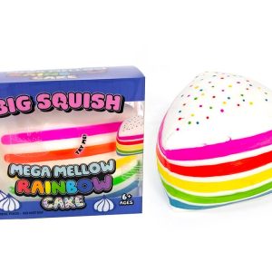 GIANT SQUEEZE MEGA MELLOW RAINBOW CAKE – 13cm